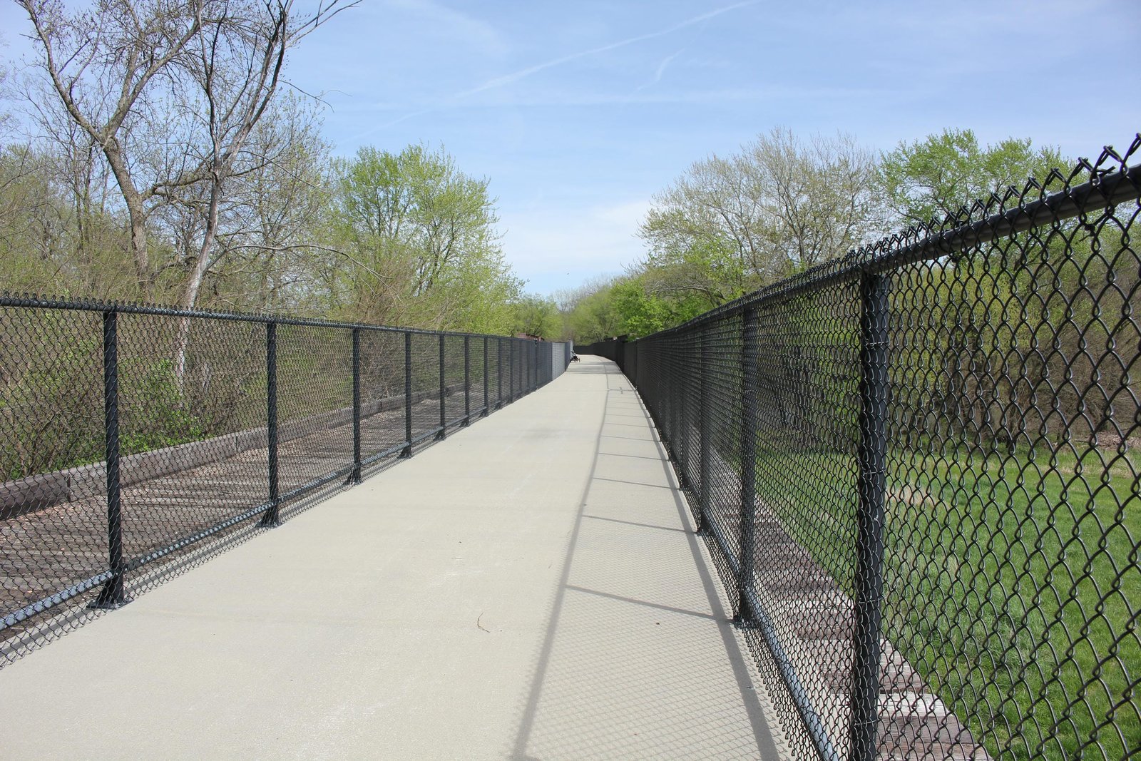 Looking east